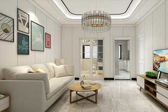 北京现代风格-客厅