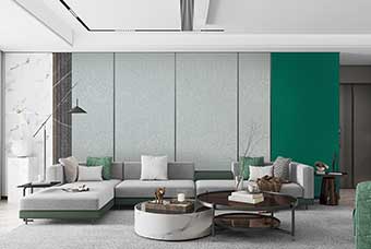 北京轻奢风格-客厅