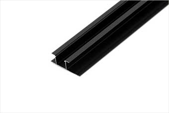 北京航空纤维墙咔铝合金带灯中条(哑黑氧化)